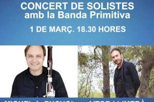 La Banda Primitiva oferix un concert amb quatre solistes el diumenge 1 de març