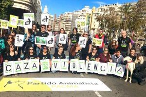 Manifestació a València per a eliminar els bous en les festes dels pobles