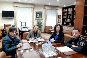 Mireia Estepa i Toni Hernández es reunixen amb la subdelegada del Govern d’Espanya per a parlar de la seguretat de Cocentaina