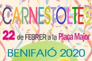 El Ayuntamiento de Benifaió organiza una tarde festiva para celebrar el Carnaval 2020