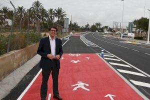 PP Elche: "La Diputación finaliza la obra del andén peatonal-ciclista en La Hoya"