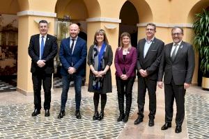 Las diputaciones de Castelló, València, Tarragona, Barcelona, Lleida y Girona se reúnen para reclamar el impulso del Corredor del Mediterráneo