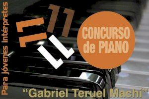 Benimodo convoca su undécimo Concurso de Piano Para Jóvenes Intérpretes que homenajea a Gabriel Teruel Machí