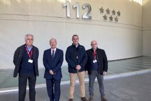 Abel Ibáñez visita el Centre d'Emergències 112 de Madrid, el més gran d'Espanya