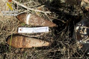 La Guardia Civil destruye 60 artefactos explosivos en Castellón y Teruel durante el año 2019