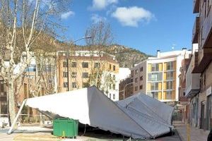 El vent causa estralls a la Comunitat Valenciana