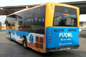 Retolat l'autobús de Puçol que circula «entre mar i muntanya»