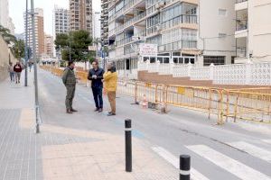 Benidorm renueva las aceras y servicios de la calle Finestrat gracias a las mejoras de la obra de la calle del Mar