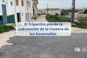 El PP denuncia que el Tripartito ha perdido la subvención provincial para la urbanización de la cuesta Les Encarnelles
