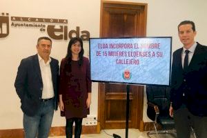 Elda adecuará su callejero a la Ley de Memoria Histórica cambiando el nombre actual de 15 calles por el de mujeres eldenses ilustres