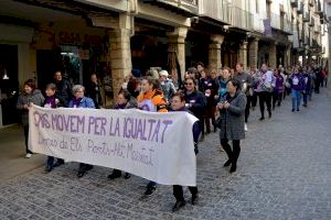 Mucha participación en la marcha por la igualdad del 8 de marzo en Morella