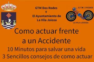 GTM 2 Rodes y el Ayuntamiento de la Vila organizan una charla de primeros auxilios en accidentes de tráfico