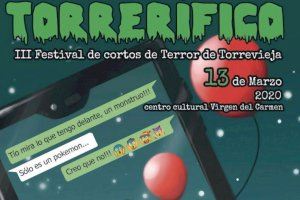 El Festival de Cortos de Cine de Terror "Terrorífico" se celebrará en el Centro Cultural Vírgen del Carmen de Torrevieja el viernes 13 de marzo