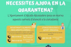 El Ayuntamiento de Alcalà-Alcossebre ofrece servicios telefónicos de reparto de alimentos y medicinas, atención psicológica y ayuda para tramitaciones electrónicas