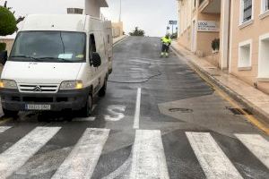 El Poble Nou de Benitatxell desinfecta a fondo calles y edificios públicos