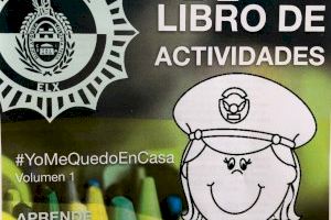 La Policía Local de Elche se une a la de Santa Pola y difunde un libro para ayudar a los niños a pasar el confinamiento en casa
