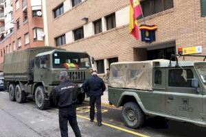 Un grup de militars reforçarà hui les tasques de control policial a Alzira