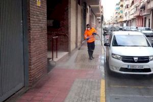 Mutxamel refuerza los servicios de limpieza viaria para desinfectar las calles frente al Covid-19