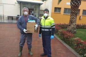Benicarló rep material preventiu procedent de les institucions i de donacions privades