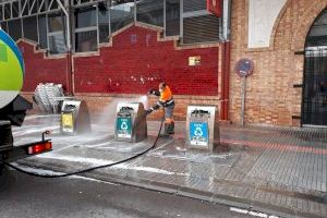 La UME regresa a Burriana para desinfectar las calles en su semana más complicada