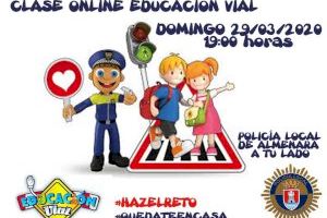 La Policia Local d´Almenara realitzarà una classe d´educació viària per facebook