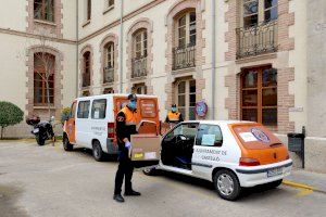 Voluntariado de Protección Civil del Ayuntamiento de Castelló entregan a domicilio los medicamentos a enfermos oncológicos