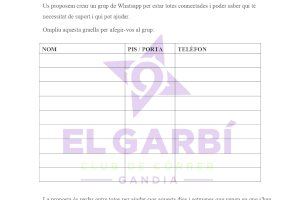 El Club de Córrer El Garbí lanza una acción social para ayudar a los vecinos y vecinas de Gandia