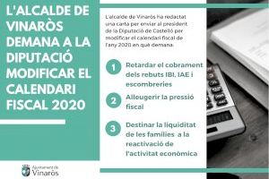 El Ayuntamiento de Vinaròs pide a la Diputación modificar el calendario fiscal