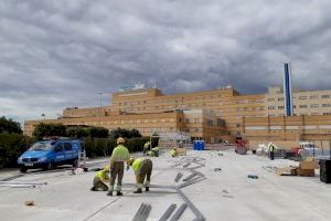 La Generalitat ultima los trabajos para el inicio del montaje del hospital de campaña de Castelló
