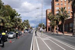 Desciende un 93% el número de accidentes de tráfico en marzo en Alicante