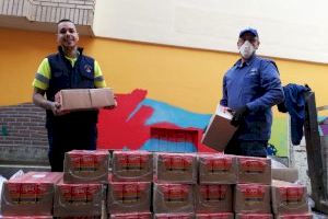 Bienestar Social y Cáritas del Carmen facilitan 9.000 kilos del banco de alimentos a Cruz Roja