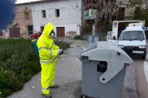El Ayuntamiento ha realizado ya más de 126.000 desinfecciones de contenedores de residuos y más de 102.000 de papeleras