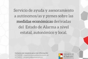 El Pacte Territorial per l'Ocupació dels Municipis Ceràmics ofereix assessorament als autònoms per a tramitar les ajudes EAUCOV 2020 de la Generalitat Valenciana