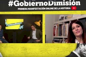 La primera manifestación virtual de la historia de España reúne a 400.000 personas