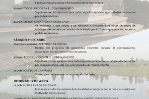 El Ayuntamiento de Alcalà-Alcossebre invita a la población a celebrar la Semana Santa y la Pascua en sus casas
