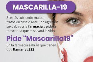 “Mascarilla 19” la alerta clave para las víctimas de violencia de género en las farmacias