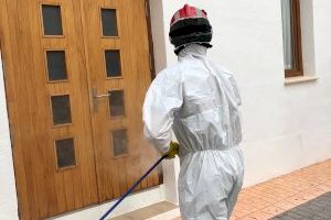 José Martí destaca el «encomiable trabajo» de los bomberos de la Diputación que  ya han realizado 65 acciones de desinfección en la provincia