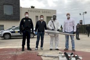 Una empresa nuciera “solidaria” desinfecta la Central de la Policía mediante “termonebulización”