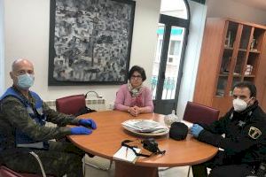 Una Unidad del Ejército de Tierra y Policía Local de Buñol estudian formas de colaboración conjunta con el Ayuntamiento de Buñol en esta crisis