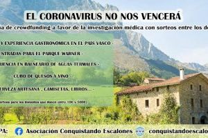 Conquistando Escalones lanza “El Coronavirus no nos vencerá” con el fin de recaudar fondos para las investigaciones médicas