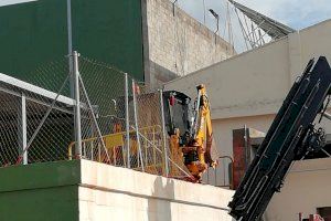 Almenara acomete las obras la primera fase de la ampliación del gimnasio municipal