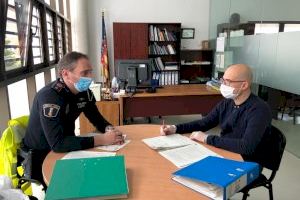 L'alcalde d'Alaquàs es reuneix amb la Policia Local per continuar coordinant les accions en la lluita contra la COVID-19