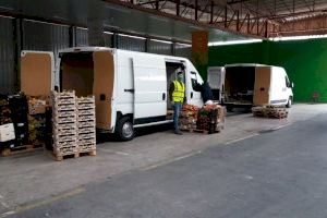 Más de 35 toneladas de fruta fresca  y hortalizas serán repartidas en la provincia de Alicante entre la población con menos recursos