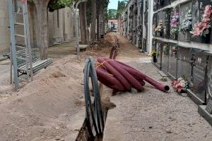 El Ayuntamiento renueva toda la red de agua potable del cementerio municipal de Burriana