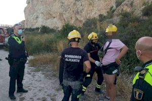 Rescatan a un menor que había quedado atrapado en la Serra Grossa