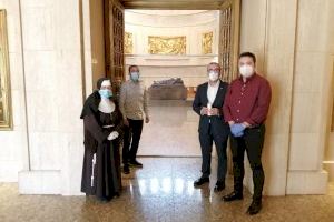 Instalan mamparas de protección en la basílica y el convento de San Pascual de Vila-real  para cumplir con las medidas de prevención por la COVID-19