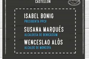 Isabel Bonig asiste al programa ‘Café confinado’ organizado por NNGG de Castellón