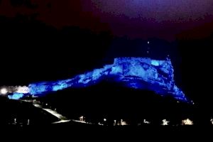 El Ayuntamiento ilumina hoy de azul el Castillo de Santa Bárbara y el palacio Municipal en homenaje a los sanitarios