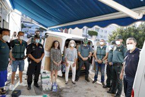 La Guardia Civil dona más de 1.500 kilos de alimentos y productos higiénicos al voluntariado de l’Alfàs