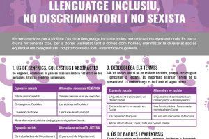 El Ayuntamiento de Alaquàs elabora una guía con recomendaciones para un uso no sexista del lenguaje administrativo